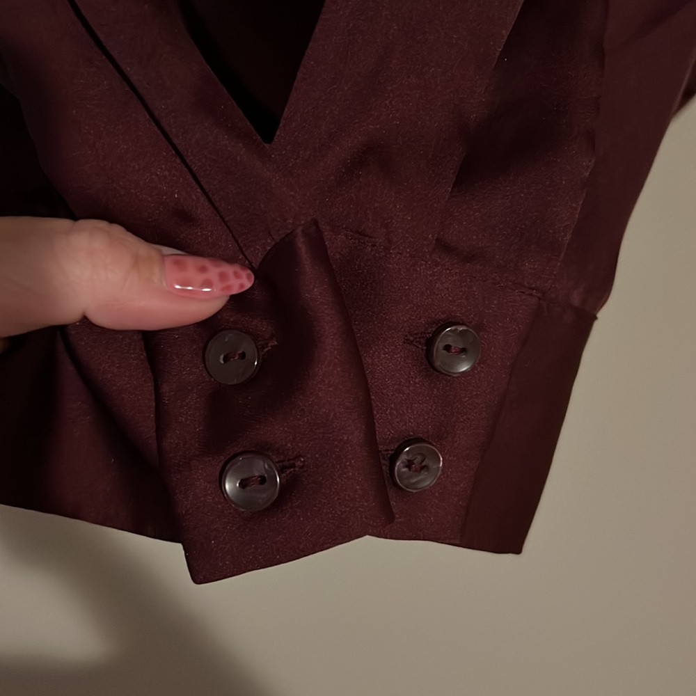 Apt 9 Purple Blouse Long Sleeve - Picture 9 of 9